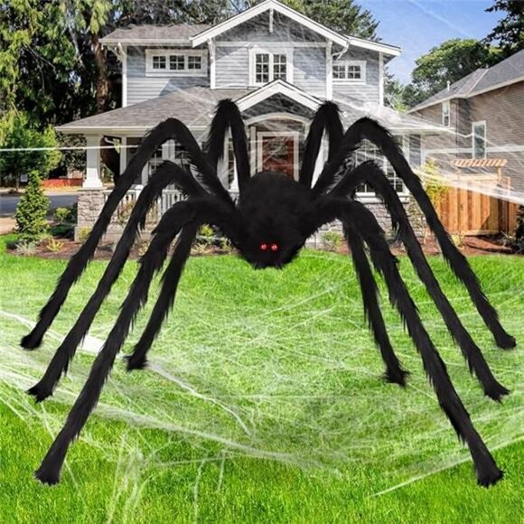 8.5 FT Giant Spider Halloween Decorations, Outdoor...